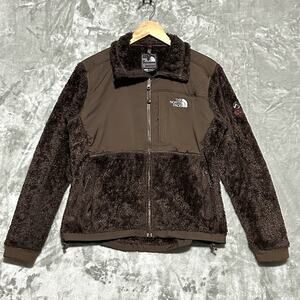 The North Face Summit Series Denali Fuzzy Fleece Jacket Womens S Chocolate Brown